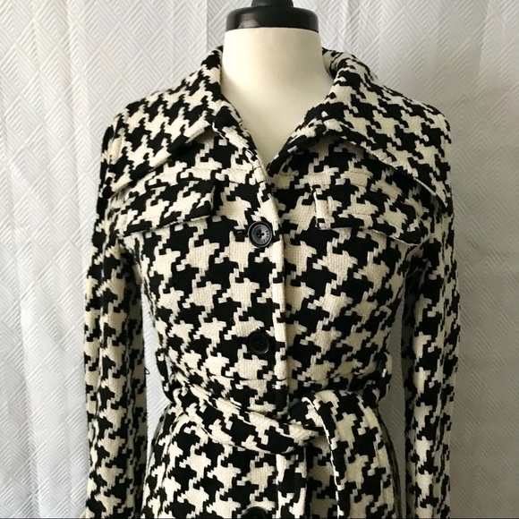 Tommy Hilfiger Jackets & Blazers - Tommy Hilfiger Houndstooth Wool Blend Coat Small